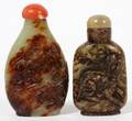 CHINESE HARD STONE SNUFF BOTTLES TWO