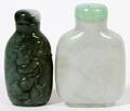 CHINESE JADE SNUFF BOTTLES TWO