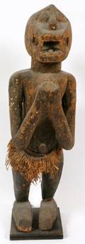 BAULE TRIBE CARVED GBEKRE MONKEY GOD STATUE
