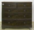 Regency mahogany bowfront chest of drawers