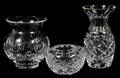 WATERFORD CRYSTAL VASES  PAPERWEIGHT 3 PCS