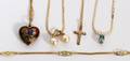 14KT GOLD BRACELET  PENDANT NECKLACES 5 PCS