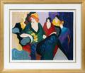 ITZCHAK TARKAY SERIGRAPH SHADES OF GREEN