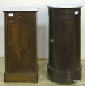 Two marble top commodes