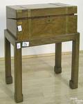 Mahogany traveling desk on stand