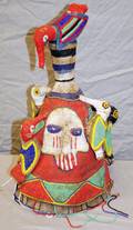 AFRICAN YORUBA BEADED CROWN NIGERIA