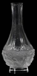 LALIQUE GLASS CHERUB VASE