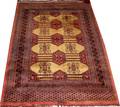 BOKHARA HAND WOVEN ORIENTAL WOOL RUG C 1960