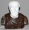 CLASSICAL STYLE MARBLE BUST OF HADRIAN