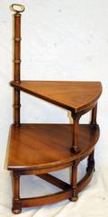 MAHOGANY LIBRARY STEPS C 1960