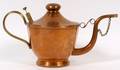 JOSEPH HEINRICHS COPPER W BRASS TEAPOT