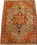 ANTIQUE PERSIAN FARAHAN RUG HAND WOVEN WOOL
