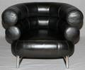 E GRAY INSPIRED BIBENDUM CHROME LEATHER CHAIR