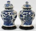 CHINESE BLUE  WHITE PORCELAIN GINGER JARS 19TH