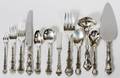 GORHAM STRASBOURG STERLING LUNCHEON SET 90 PCS