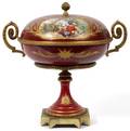 FRENCH PORCELAIN COVERED COMPOTE