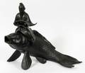 JAPANESE BRONZE FIGURAL CENSER