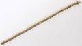 14KT YELLOW GOLD  DIAMOND TENNIS BRACELET