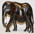 AFRICAN CARVED WOOD ELEPHANT FIGURE