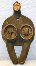 AFRICAN PUNU CARVED BELLOWS GABON