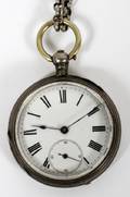 SILVER POCKET WATCH LATE 19TH C