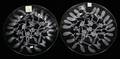 LALIQUE CLEAR FROSTED GLASS MISTLETOE PLATES TWO