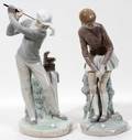 LLADRO PORCELAIN FIGURES MAN  WOMAN GOLFER