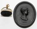 WEDGWOOD BASALT PORTRAIT MEDALLION INTAGLIO SEAL