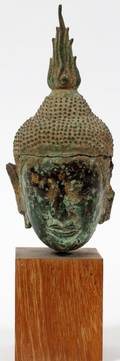 THAI BRONZE BUDDHA HEAD