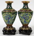 CHINESE CLOISONN VASES PAIR