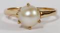 14KT YELLOW GOLD  PEARL RING
