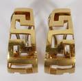 ITALIAN 18KT YELLOW GOLD EARRINGS PAIR