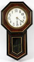 REGULATOR BARBERS BACKWARDS CLOCK C 1880