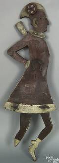 Folk art painted figure of an American Indian 19th c