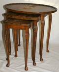 MAHOGANY NEST OF TABLES 3 PCS22  23