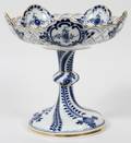 MEISSEN BLUE ONION CENTERPIECE COMPOTE 19TH C