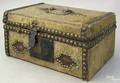 Hide covered lock box 19th c