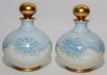 LIMOGES PORCELAIN COLOGNE BOTTLES PAIR