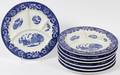 SHENANGO CHINA BUFFET PORCELAIN PLATES 7 PCS