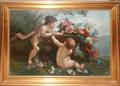 OILC CHERUBS IN THE MANNER OF FRANCOIS LEMOYNE
