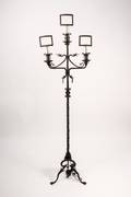 Italian Wrought Iron Floor Lamp with Dragon Motif