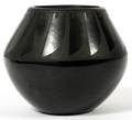 SAN ILDEFONSO BLACKWARE POTTERY JAR BY ROSALIE