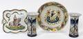 FRENCH FAIENCE POTTERY COLLECTION FOUR PIECES