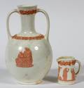 WEDGWOOD PORCELAIN PITCHER AND VASE 2 PCS
