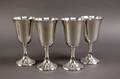 Set of Four International Sterling Silver Goblets