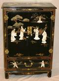 CHINESE BLACK LACQUER CABINET