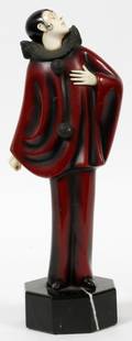 R PARIS ART DECO BRONZE SCULPTURE PUNCHINELLO