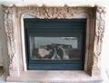 MARBLE FIREPLACE MANTEL  SURROUND IN FIVE PCS