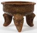 PRECOLUMBIAN POTTERY FOOTED BOWL