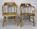 Two lowback windsor armchairs